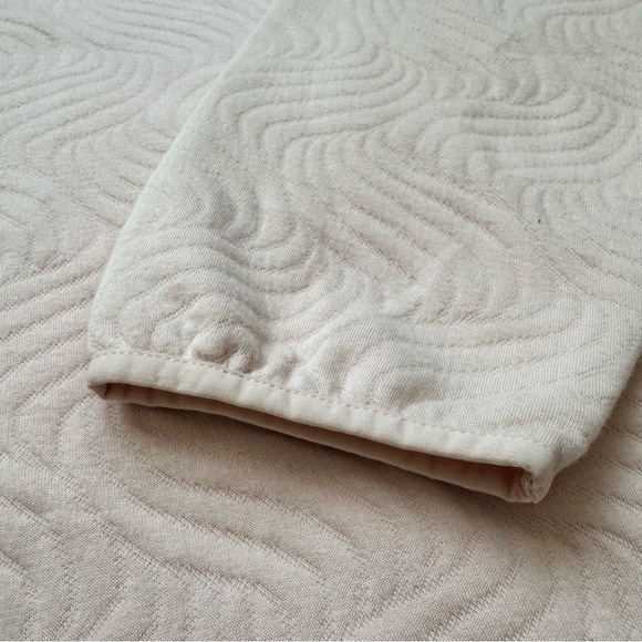 NWT Ocean + Coast Quilted Textured Cozy Mock Neck Sweatshirt Pink Plus Size 4X - Picture 5 of 12